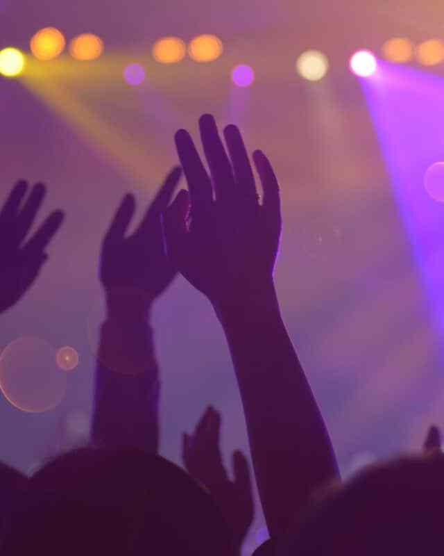 group of people in a concert
